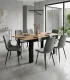 Extendable Dining Table 120-160x80 cm for 4-6 People, Craft Oak