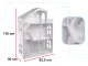 LULILO CALLA 2-in-1 Kids Bookcase and Dollhouse, 116 cm