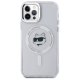 Karl Lagerfeld IML Metal Choupette Head MagSafe vāciņš iPhone 12 / 12 Pro, Balts