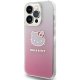 Hello Kitty iPhone 15 Pro Case IML Gradient Electrop Kitty Head, Pink