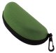 Hard Shell Zipper Glasses Case with Clip, Camo Green