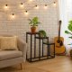 Подставка для цветов напольная лофт с 3 полками стеллаж ModernHome