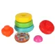 Educational Pyramid Tower Building Blocks Montessori Sensory Puzzle, 7 elements