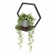 Hexagon Wall Shelf Floating Plant Stand ModernHome Industrial Loft Decor