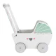 ECOTOYS Wooden Doll Stroller & Push Walker Cart