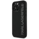 Karl Lagerfeld HC 3D Rubber Elongated Glitter iPhone 16 Pro Max Case - Black