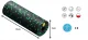 4Fizjo Mini Massage Roller EPP 15 cm, Black/Green