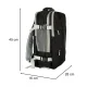 Travel Backpack for Cabin Luggage with USB, 45x16x28cm, Black