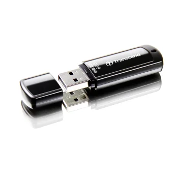 Transcend JetFlash 350 8GB USB 2.0 Flash Drive, Black