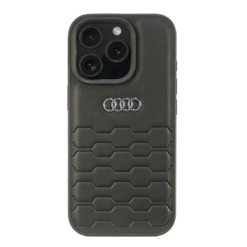 Audi Synthetic Leather Case for iPhone 16 Pro, Black