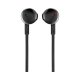 JBL T205 vadu in-ear austiņas ar 3,5 mm mini džeku – melnas