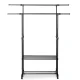 Massido 686200 Mobile Clothes Rack, Black