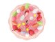 Kids Toy Wooden Birthday Party Cake with Accessories Pretend Food Set, 48 pcs.