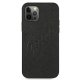 Guess iPhone 12 Pro Max Case Saffiano Vintage Script, Black