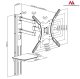 Maclean MC-772 TV Wall Mount with Shelf, 32-55\", VESA 400x400, 30kg