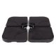 Water-Fillable Umbrella Base Weight for Cross Base Parasols 60 kg MultiGarden, Black