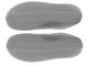 Waterproof Rubber Rain Shoes Boots Covers, M Size 35-38, Grey