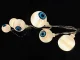 Halloween LED Garland Eyes, 10 LED, 200 cm, White