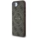 Guess 4G Ring Classic Logo MagSafe Case for Apple iPhone 16e, Brown