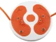 Rotating Twister Board with Resistance Bands and Foot Massage, Orange