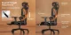 Ergonomic Office Chair with Headrest and Footrest, Black and Orange