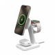 ZAGG Mophie Snap+ 3-in-1 Qi2 Wireless Charger Stand Three Devices Compatible with MagSafe and Qi2 - White