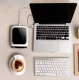 USB Mug Warmer, Black/White