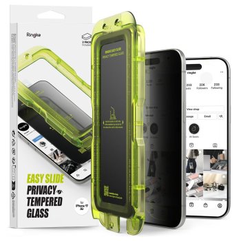 Ringke Easy Slide 2-pack Privacy Glass  iPhone 17 Air - Black