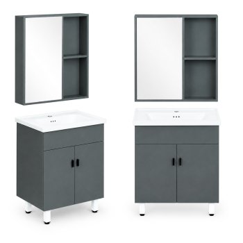 Multigarden ModernHome Bathroom Furniture Set with Sink and Mirror