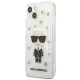 Karl Lagerfeld Flower Ikonik Karl Case for Apple iPhone 13 mini, Transparent