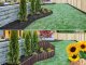 Garden Palisade Flowerbed Barrier Fence 215cm, Set of 8 Elements