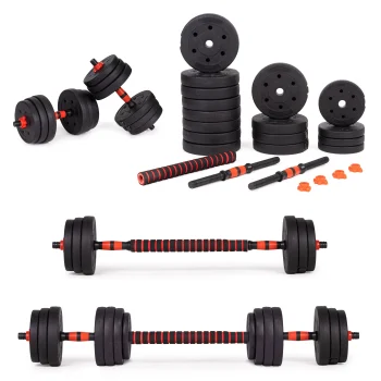 Movepro Adjustable Dumbbell and Barbell Set 2x20 kg (40 kg Total)