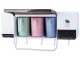 Toothbrush and Cup Organizer with Toothpaste Dispenser, White