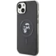 Karl Lagerfeld iPhone 15 Plus Case IML KC Glitter MagSafe, Black