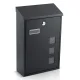 Humberg HM-864 Mailbox 39.5x25.5x12 cm, Black