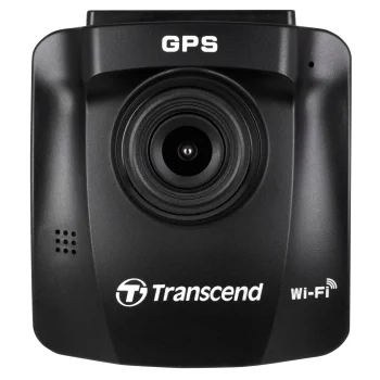 Transcend DrivePro 230 Data DE Privacy Dashcam with 32GB microSDHC, GPS, Wi-Fi, Black