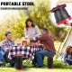 Telescopic Folding Camping Stool, Red