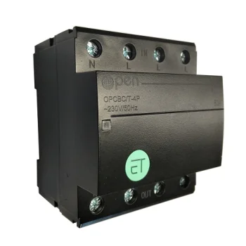 Tuya 4-Pole Smart Wi-Fi Switch for DIN Rail, 63A