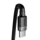 Baseus Cafule Nylon USB Type C to USB Type C Data Charging Cable 100W, 2m, Black