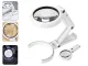 Foldable Desk Magnifying Glass with 8 LED Light 5x 11x, USB