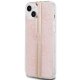 Guess IML 4G Gold Stripe case for iPhone 15 / 14 / 13 - pink