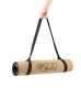 4Fizjo 1188 Non-Slip Cork Yoga Mat, 4 mm, Brown/Black