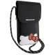Hello Kitty Leather Hiding Kitty Cord Bag, Black
