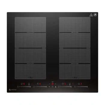 AMZCHEF CE-FS-I74S-FFDD10 Built-in Induction Cooktop, 4 Zones, 7400 W, Black