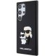 Samsung Galaxy S24 Ultra (SM-S928) Karl Lagerfeld 3D Rubber Karl & Choupette Cover Case, Black