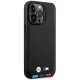 Apple iPhone 14 Pro 6,1\" BMW Leather Stamp Tricolor Case Cover (Bmhcp14l22ptdk), Black
