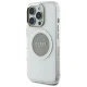 Guess iPhone 16 Pro Max Case IML Metal Colored Circle MagSafe, Gray
