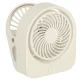 Wireless Desk Fan with Clip, USB, 3 Speeds, 11.5 cm, White
