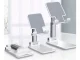 Foldable Phone and Tablet Stand up to 10\" White