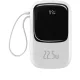 Baseus Qpow Digital Display Power Bank 20000mAh 22.5W with USB-C Cable White